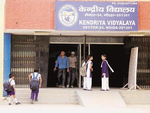 A file photo of a Kendriya Vidyalaya in Noida. (HT file photo) A file photo of a Kendriya Vidyalaya in Noida. (HT file photo)