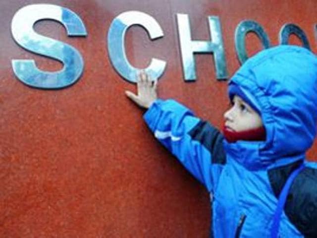 The upper age limit for admissions to nursery in private unaided schools has been fixed by the Delhi government at four years.(PTI)