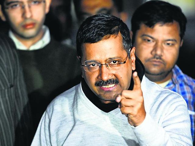 File photo of Delhi Chief Minister Arvind Kejriwal. Responding to Union finance minister Arun Jaitley’s defamation suit against him, Kejriwal said on Monday, December 21, 2015, that he wasn’t initmidated by it and his fight against corruption will continue.(Hindustan Times)