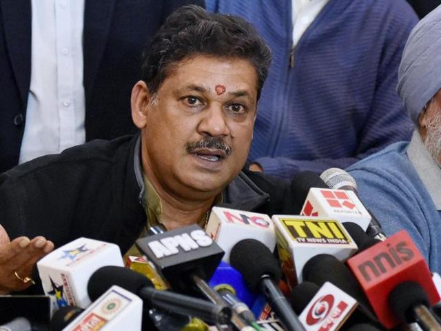 BJP MP and former cricketer Kirti Azad with veteran cricketer Bishan Singh Bedi during a press conference regarding DDCA in New Delhi on Sunday. In an interview to a news agency on Monday, Azad said the defamation suit in the DDCA corruption issue should have been filed against him instead of Delhi CM Arvind Kejriwal. BJP MP and former cricketer Kirti Azad with veteran cricketer Bishan Singh Bedi during a press conference regarding DDCA in New Delhi on Sunday. In an interview to a news agency on Monday, Azad said the defamation suit in the DDCA corruption issue should have been filed against him instead of Delhi CM Arvind Kejriwal.
