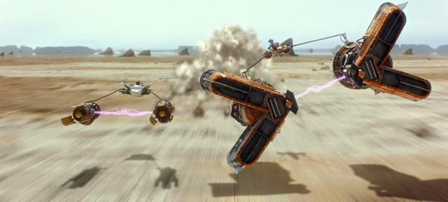 Red: the boy is free, blue: the mother. (Lucasfilm) Red: the boy is free, blue: the mother. (Lucasfilm)