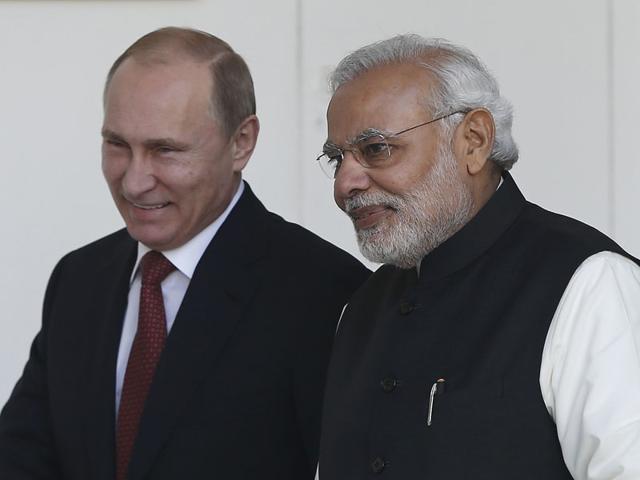 File photo of Prime Minister Modi with Russian President Vladimir Putin in Ufa, Russia. (REUTERS) File photo of Prime Minister Modi with Russian President Vladimir Putin in Ufa, Russia. (REUTERS)