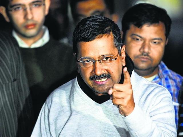 The complainant alleged that Kejriwal had “intentionally” used such defamatory words with a view to spreading a sense of “hatred and contempt” towards the prime minister.(HT Photo)