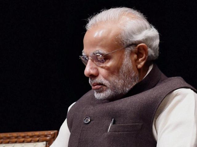 Modi is on his maiden visit to Russia as PM and is expected to close a host of deals in defence, technology and trade, and has said he is optimistic about the visit.(PTI)