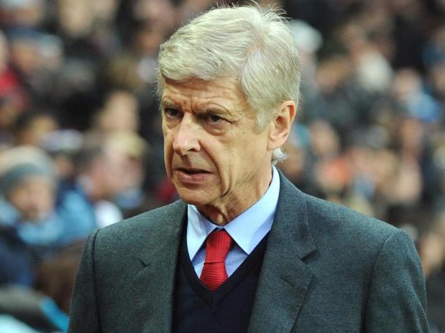 Arsenal manager Arsene Wenger before the match against Aston Villa. (Reuters Photo) Arsenal manager Arsene Wenger before the match against Aston Villa. (Reuters Photo)