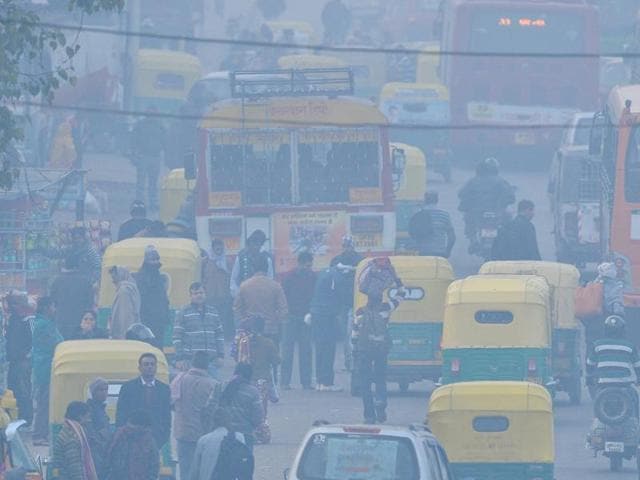 A traffic policeman wears a mask to protect himself from dust and air pollution as he stands on a road-divider in New Delhi. (Reuters Photo) A traffic policeman wears a mask to protect himself from dust and air pollution as he stands on a road-divider in New Delhi. (Reuters Photo)
