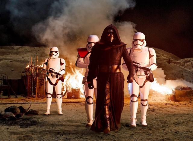 Adam Driver’s Kylo Ren is a Darth Vader revivalist who spells menace. (Disney) Adam Driver’s Kylo Ren is a Darth Vader revivalist who spells menace. (Disney)