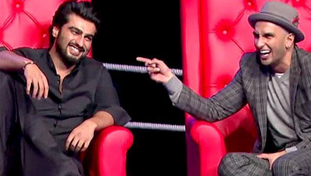 Ranveer Singh and Arjun Kapoor at the AIB event. (Youtube Grab) Ranveer Singh and Arjun Kapoor at the AIB event. (Youtube Grab)