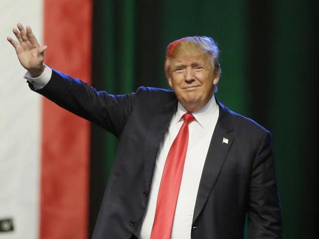 Donald Trump, the 69-year-old New York-based real estate tycoon, has a support of 39% of the Republican and Republican leaning voters, according to the CNN/ORC poll.(AP) Donald Trump, the 69-year-old New York-based real estate tycoon, has a support of 39% of the Republican and Republican leaning voters, according to the CNN/ORC poll.(AP)