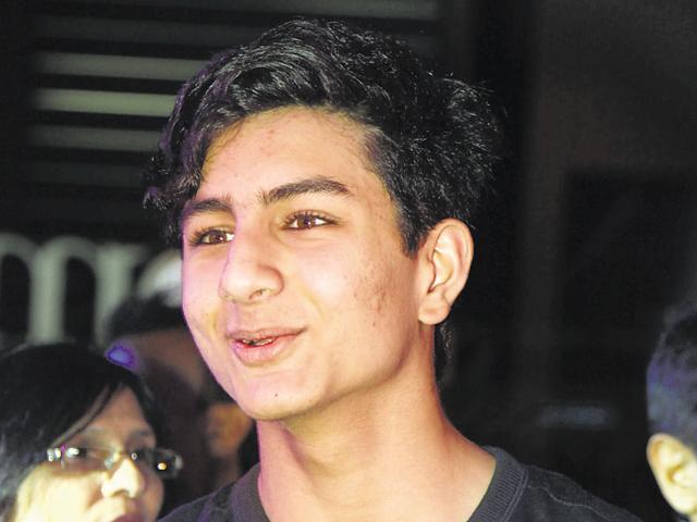Ibrahim Ali Khan, Saif Ali Khan’s son, at the Star Wars premiere in Mumbai. (Yogen Shah/HT Photo)