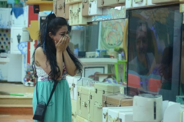 Some happiness for the Bigg Boss participants who get to talks to their relatives on Christmas eve. (Colors TV)