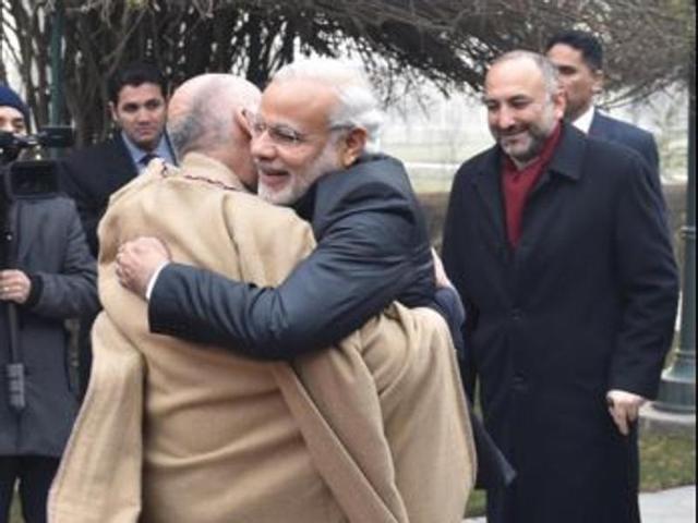 PM @narendramodi’s engagements begin with tete-a-tete with President @ashrafghani,” External Affairs Ministry spokesman Vikas Swarup tweeted 