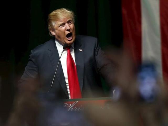 US Republican presidential candidate Donald Trump addresses the crowd during a campaign rally in Grand Rapids, Michigan. (REUTERS) US Republican presidential candidate Donald Trump addresses the crowd during a campaign rally in Grand Rapids, Michigan. (REUTERS)