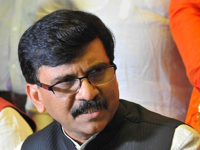 Sanjay Raut rued the BJP does not consult or seek consent of the Sena on important international issues .(Shankar Mourya/ Hindustan Times)