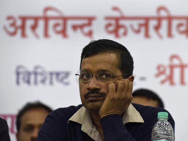 Delhi chief minister at a function in New Delhi.(Arvind Yadav/HT Photo)