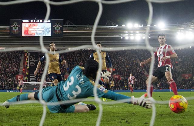 Shane Long was left unmarked to score the second goal for Southampton. (Reuters Photo) Shane Long was left unmarked to score the second goal for Southampton. (Reuters Photo)