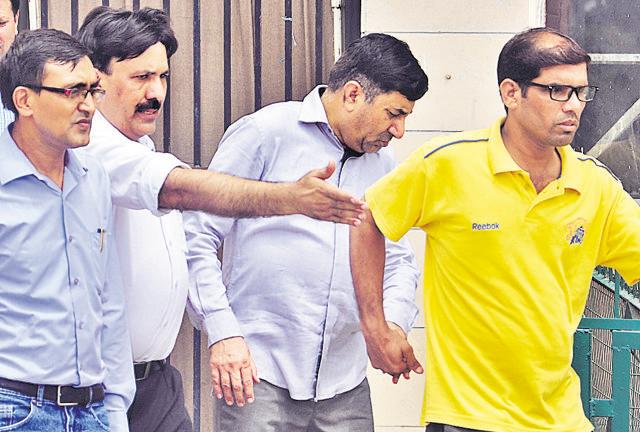 RC Meena while being produced in Chandigarh court (Karun SHarm/HT File Photo) RC Meena while being produced in Chandigarh court (Karun SHarm/HT File Photo)