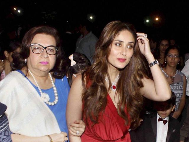 Kareena Kapoor along with her mother Babita at a Midnight Mass on Christmas in Mumbai. (PTI) Kareena Kapoor along with her mother Babita at a Midnight Mass on Christmas in Mumbai. (PTI)