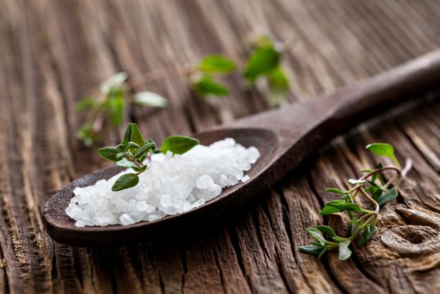 Sea salt and table salt have equal sodium content. (Shutterstock) Sea salt and table salt have equal sodium content. (Shutterstock)