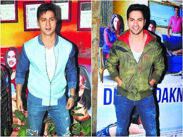 Varun Dhawan showcased his casual dress sense at many dos, and made jackets his favourite accessory this year. Even though Mumbai barely has a winter, Varun wore these jackets at several events. (Text: Ruchika Kher) Varun Dhawan showcased his casual dress sense at many dos, and made jackets his favourite accessory this year. Even though Mumbai barely has a winter, Varun wore these jackets at several events. (Text: Ruchika Kher)