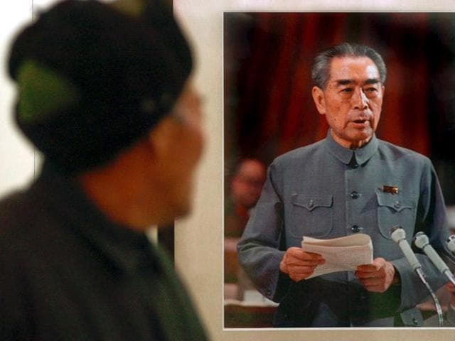 A man looks at a picture of the late Chinese Premier Zhou Enlai at a photo exhibition.(REUTERS) A man looks at a picture of the late Chinese Premier Zhou Enlai at a photo exhibition.(REUTERS)