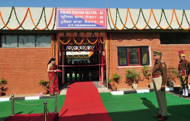 Police station at Sector 49, Chandigarh (Keshav Singh/HT Photo)