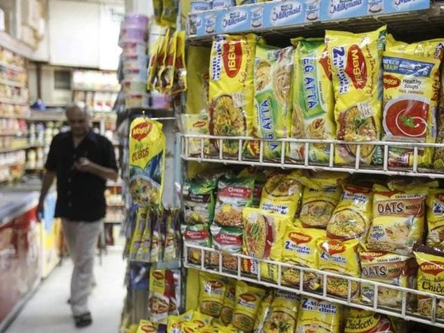 Packets of Nestle's Maggi instant noodles are seen on display at a grocery store in Mumbai, India, June 4, 2015 Packets of Nestle's Maggi instant noodles are seen on display at a grocery store in Mumbai, India, June 4, 2015