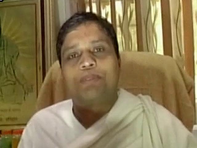 Yoga guru Ramdev’s aide Acharya Balkrishna.(ANI Photo)