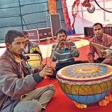 Musicians play folk instruments. (HT file photo) Musicians play folk instruments. (HT file photo)