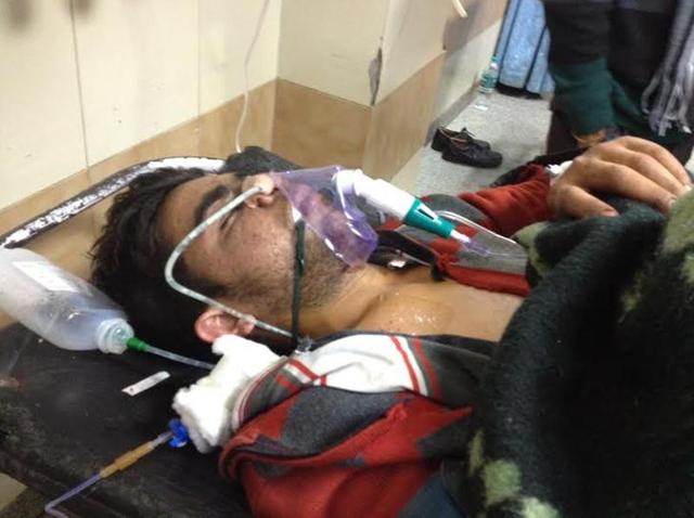 Pawan was among the four victims admitted to the PGIMER on Monday.(HT Photo) Pawan was among the four victims admitted to the PGIMER on Monday.(HT Photo)