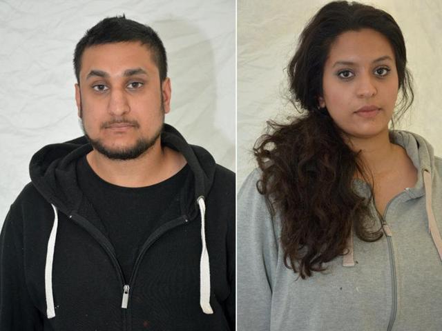 A combination of two undated handout pictures retrieved from the Thames Valley Police website, shows Mohammed Rehman and Sana Ahmed Khan, who were convicted at the Old Bailey. (AFP) A combination of two undated handout pictures retrieved from the Thames Valley Police website, shows Mohammed Rehman and Sana Ahmed Khan, who were convicted at the Old Bailey. (AFP)