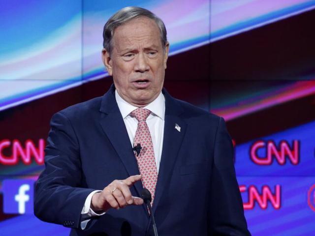 In this Dec. 15, 2015, file photo, George Pataki makes a point during the CNN Republican presidential debate at the Venetian Hotel & Casino in Las Vegas.(AP)