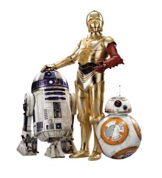 Modern family: In the old films, the robots R2D2 and C3PO had made us giggle. BB-8 (above) is the new robot in Star Wars: The Force Awakens. Modern family: In the old films, the robots R2D2 and C3PO had made us giggle. BB-8 (above) is the new robot in Star Wars: The Force Awakens.