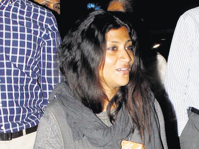 Konkona Sensharma spotted at the Mumbai airport. (Photo: Yogen Shah/HT) 