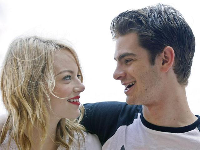 Adorable couple Emma Stone and Andrew Garfield are said to have broken up.(AP)