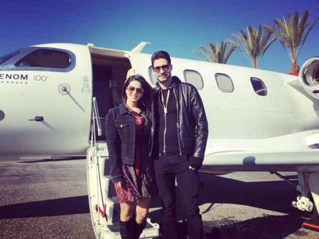 Sunny Leone on her way to Las Vegas with her husband to ring in the New Year.  (Instagram) 