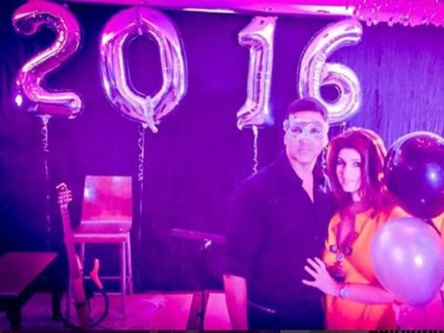 Akshay Kumar welcomed the New Year with wife Twinkle Khanna. (Instagram) 