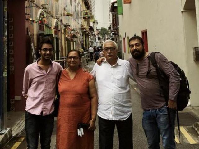 Filmmaker Anurag Kashyap is in Singapore, celebrating the New Year with his parents. (Instagram) 