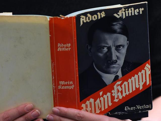 This file photo shows a German edition of Adolf Hitler's "Mein Kampf" (My Struggle) at the Berlin Central and Regional Library (Zentrale Landesbibliothek, ZLB) in Berlin. (AFP Photo) This file photo shows a German edition of Adolf Hitler's "Mein Kampf" (My Struggle) at the Berlin Central and Regional Library (Zentrale Landesbibliothek, ZLB) in Berlin. (AFP Photo)