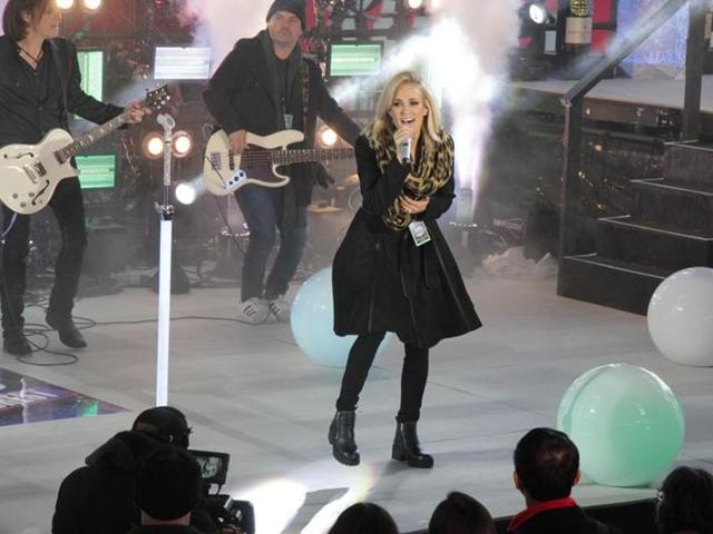 Carrie Underwood performs during New Year’s Eve celebrations at Times Square in New York. (AP Photo) Carrie Underwood performs during New Year’s Eve celebrations at Times Square in New York. (AP Photo)