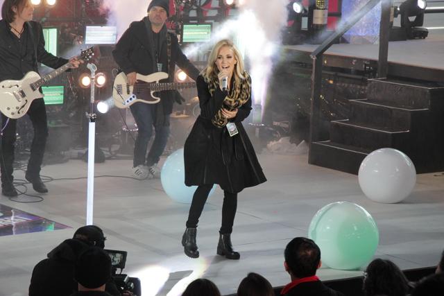 Carrie Underwood performs during New Year’s Eve celebrations at Times Square in New York. (AP) Carrie Underwood performs during New Year’s Eve celebrations at Times Square in New York. (AP)
