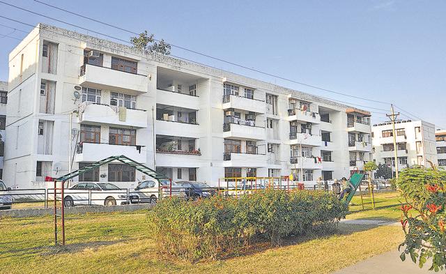 A view of Chandigarh Housing Board flats at sector 51, Chandigarh (Karun Sharma/HT File Photo) A view of Chandigarh Housing Board flats at sector 51, Chandigarh (Karun Sharma/HT File Photo)