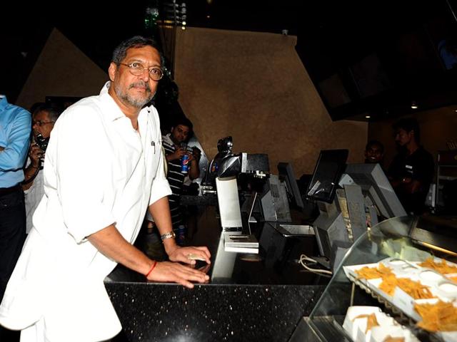 Nana Patekar at the premiere of Natsamrat in Mumbai. (AFP) 