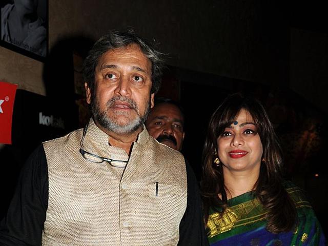 Bollywood director Mahesh Manjrekar attends the premiere of his Marathi language film Natsamrat in Mumbai. (AFP) 