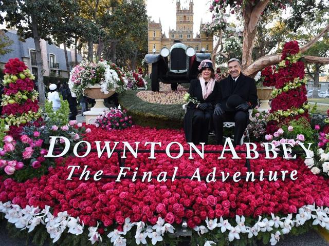 Public Broadcasting Service (PBS) float Downtown Abbey: The Final Adventure, waits to roll in the 127th Rose Parade in California, USA, January 1, 2016. (AFP) Public Broadcasting Service (PBS) float Downtown Abbey: The Final Adventure, waits to roll in the 127th Rose Parade in California, USA, January 1, 2016. (AFP)