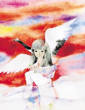 he cover illustration for ‘The Crane’s Reward’ (1966), a story of a crane saved by an old man on a snowy day, who then transforms into a young girl and comes to live with the elderly couple. (Saumya Khandelwal / HT &amp; The Japan Foundation)