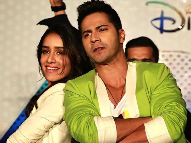 Varun Dhawan and Shraddha Kapoor during the trailer launch of ABCD 2 in Mumbai. (AP)