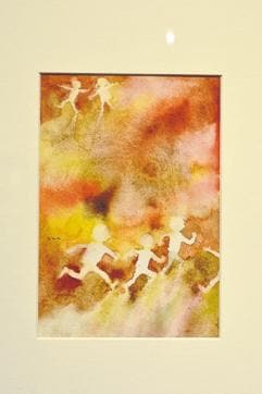 Iwasaki’s ‘Running Children’ (1969). (Saumya Khandelwal / HT &amp; The Japan Foundation)