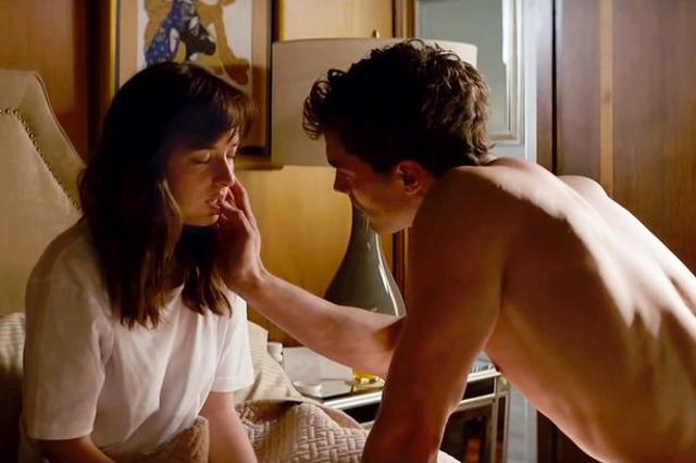 Dakota starred opposite Jamie Dornan in the romantic movie. (Universal Pictures)