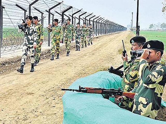 The deputy chief minister said the Punjab government was also chalking out a strategy to prepare a second-in-line defence security cover on Pakistan borders. (HT Photo) The deputy chief minister said the Punjab government was also chalking out a strategy to prepare a second-in-line defence security cover on Pakistan borders. (HT Photo)
